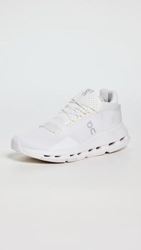 On Women's Cloudnova 2 Sneakers, All White, 9 Medium US