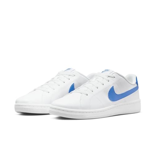 Nike Nike Court Royale 2 Next Nature Mens Sneaker, White/LT Photo Blue, 9 US