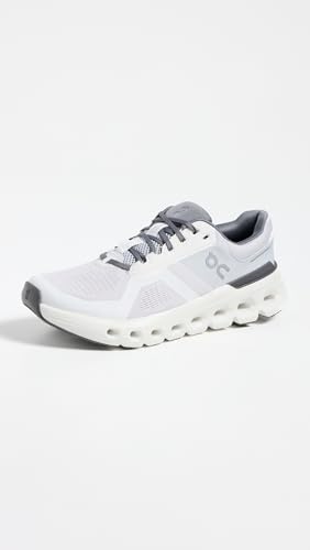 On Women's Cloudrunner 2 Sneakers, Frost | White, 10 Medium US