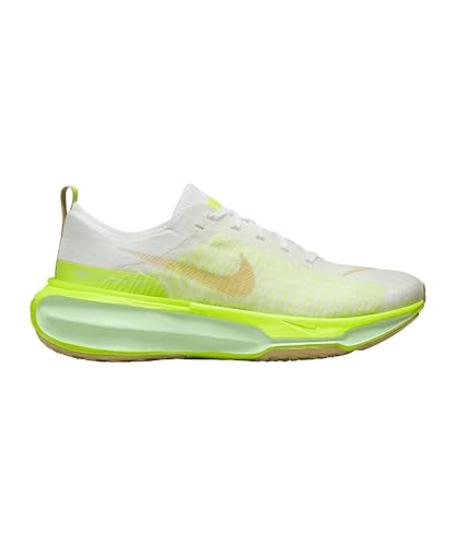 Nike Invincible 3 Men's Road Running Shoes (DR2615-104, White/Volt/Sail/Team Gold) Size 11.5