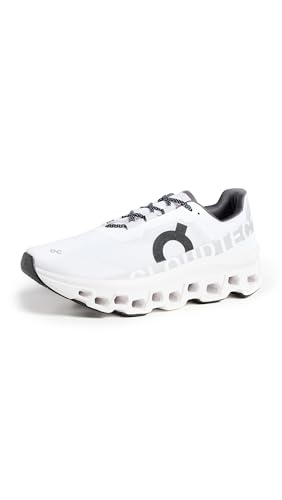 On Men's Cloudmonster Sneakers, All White, 12 Medium US