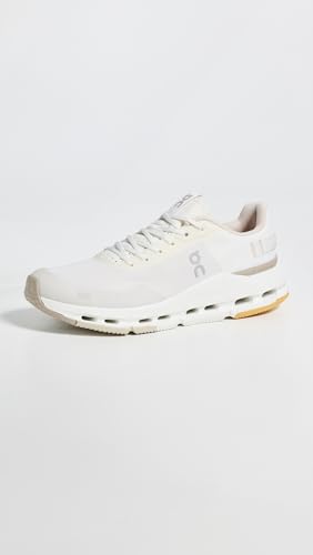 On Women's Cloudnova Form 2 Sneakers, Ivory/Desert, 8.5 Medium US