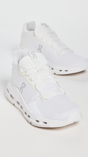 On Women's Cloudnova 2 Sneakers, All White, 9.5 Medium US