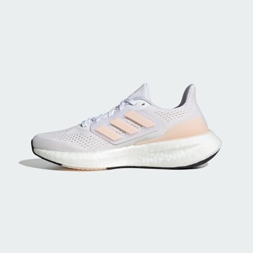 adidas Womens Pureboost 23 White/Wonder Quartz/Core Black 9.5