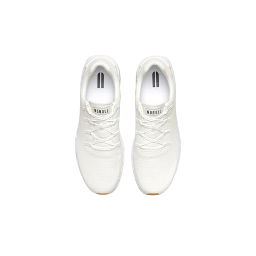 NOBULL Men's Allday 365 (Ripstop) Shoe | Athletic Cross-Training Sneaker for Gym, Running & Walking, Comfortable Workout Trainers, White Gum, 12