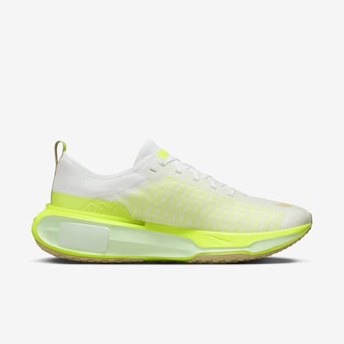 Nike Invincible 3 Men's Road Running Shoes (DR2615-104, White/Volt/Sail/Team Gold) Size 6