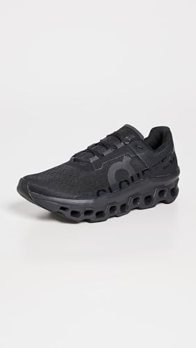 On Men's Cloudmonster Sneakers, All Black, 11.5 Medium US
