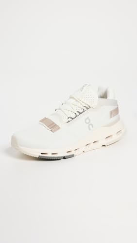 On Women's Cloudnova 2 Sneakers, Ice/Sand, 6 Medium US