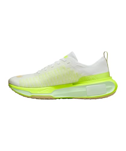 Nike Invincible 3 Men's Road Running Shoes (DR2615-104, White/Volt/Sail/Team Gold) Size 11.5