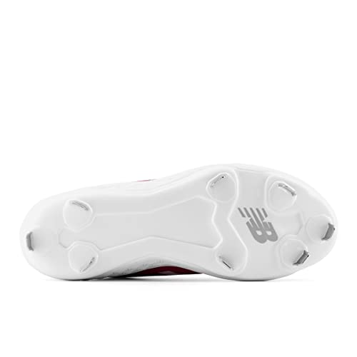 New Balance Women's Fresh Foam X Velo V3 Metal Softball Shoe, Red/White, 7.5 Medium US