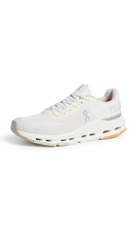 On Women's Cloudnova Form 2 Sneakers, Ivory/Desert, 8.5 Medium US