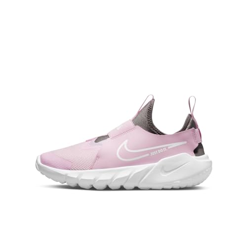 Nike Toddlers Unisex-Child Flex Runner 2 Running Shoes, Pink Foam White Flat Pewter Photo Blue, Size 7 Toddler