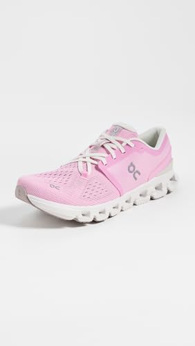 On Women's Cloud X 4 Sneakers, Petal/Sand, 8.5 Medium US