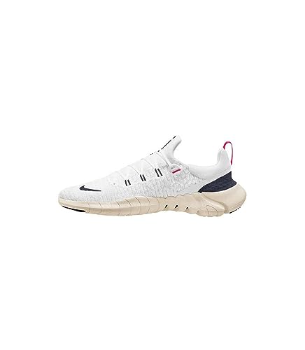 Nike Free RN 5.0 Next Nature Mens Shoes Size 8.5, Color: White/Obsidian/Light Orewood Brown-Off-White