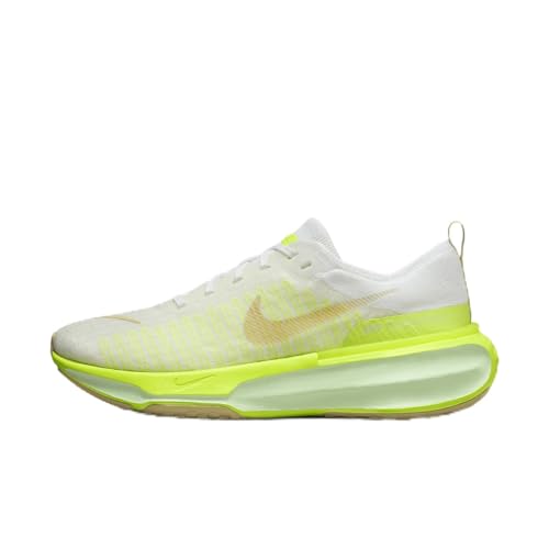 Nike Invincible 3 Men's Road Running Shoes (DR2615-104, White/Volt/Sail/Team Gold) Size 6