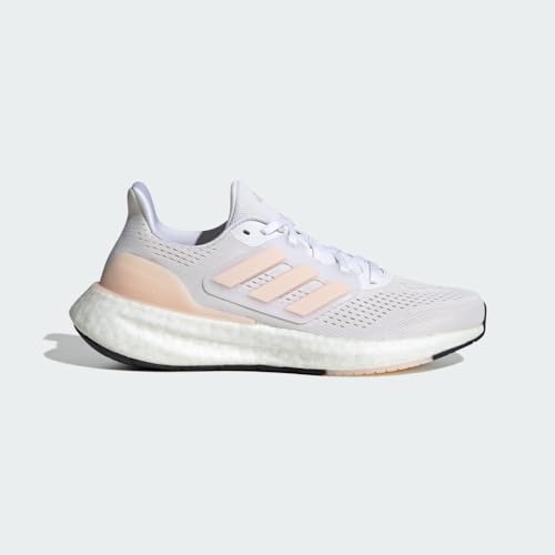 Adidas Womens Pureboost 23 White/Wonder Quartz/Core Black 7