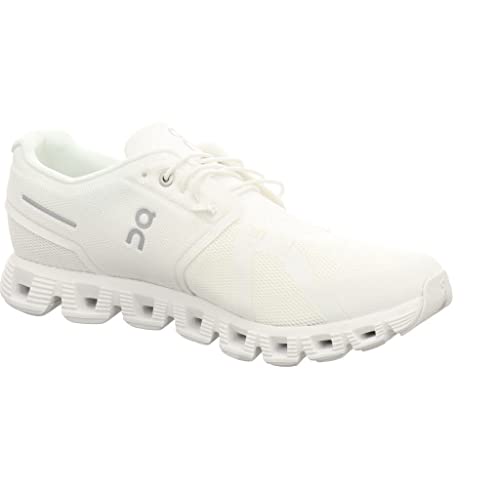 On Men's Cloud 5 Sneakers, All White, 11.5 Medium US