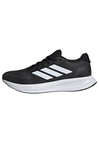 Adidas Women's Run Falcon 5, Black/White/Black, 7.5