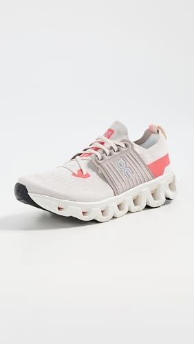 On Women's Cloudswift 4 Sneakers, Cream/Salmon, 9.5 Medium US