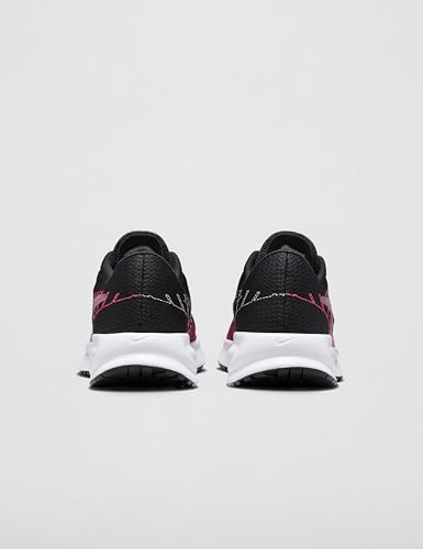 Nike Women's Run Defy Road Running Shoes, Black/Elemental Pink-Hyper Pink, 8