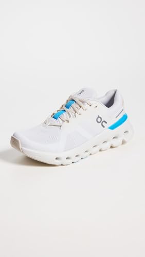 On Women's Cloudrunner 2 Sneakers, White/Horizon, 9.5 Medium US