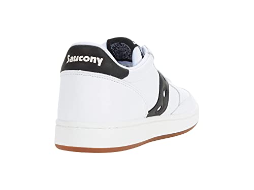 Saucony Women's Jazz Court Sneaker, White/Black, 8.5 Medium