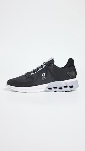 On Men's Cloudnova Flux Sneakers, Black | Mineral, 11 Medium US