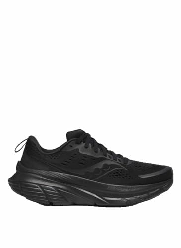 Saucony Women's Guide 18 Sneaker, Black/Black/Black, 7