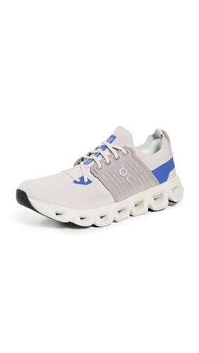 On Men's Cloudswift 4 Sneakers, Cream/Cobalt, 13 Medium US