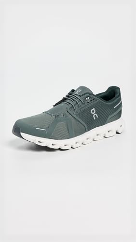 On Men's Cloud 6 Sneakers, Olive/Evergreen, 9.5 Medium US