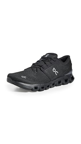 On Men's Cloud X 4 Sneakers, Black | Eclipse, 10.5 Medium US
