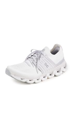 On Women's Cloudswift 3 Sneakers, White/Frost, 8.5 Medium US