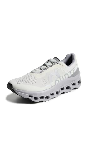 On Men's Cloudmonster Sneakers, Ice | Alloy, Grey, 12 Medium US