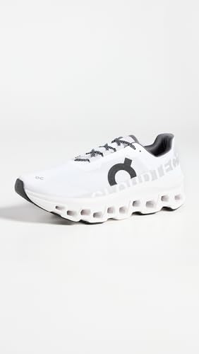 On Men's Cloudmonster Sneakers, All White, 10.5 Medium US