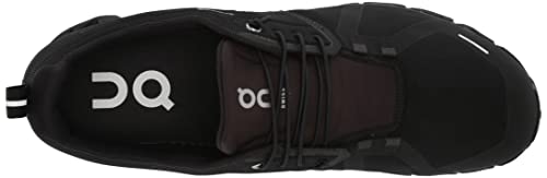 On Men's Cloud 5 Waterproof Sneakers, Black/Black, 9.5