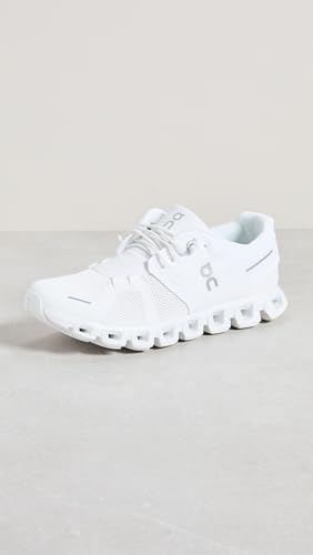 On Women's Cloud 5 Sneakers, All White, 8.5 Medium US
