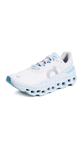 On Women's Cloudmonster 1 Sneakers, Frost/Wash, 8.5 Medium US
