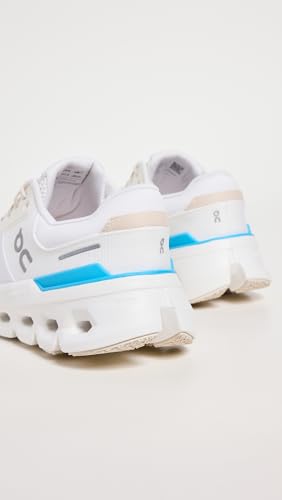 On Women's Cloudrunner 2 Sneakers, White/Horizon, 9.5 Medium US