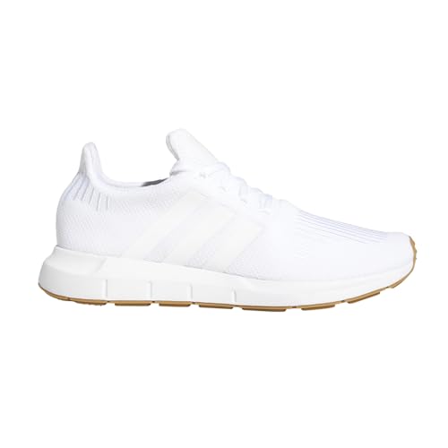 Adidas Originals Men's Swift Run Shoe, White/White/Gum, 7.5