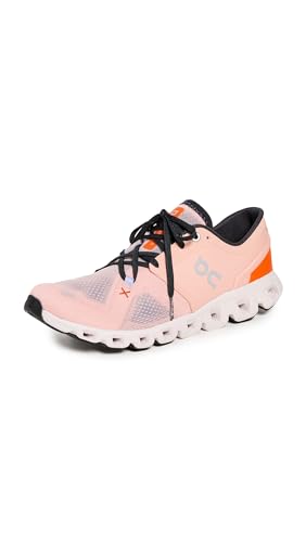 On Women's Cloud X 3 Sneakers, Rose/Sand, Pink, 11 Medium US