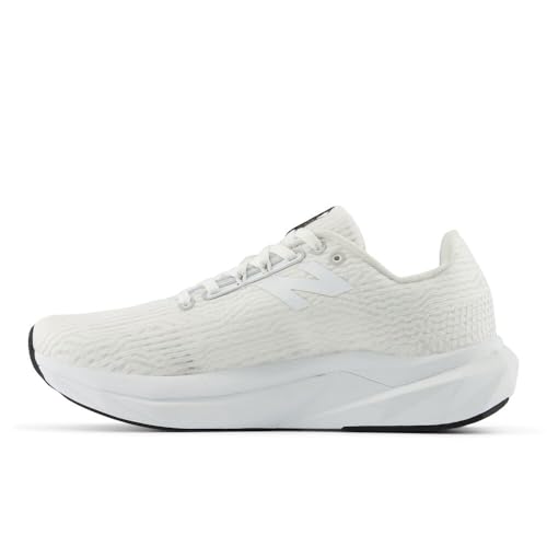 New Balance Women's FuelCell Propel V5 Running Shoe, White/White/Black, 7 Wide