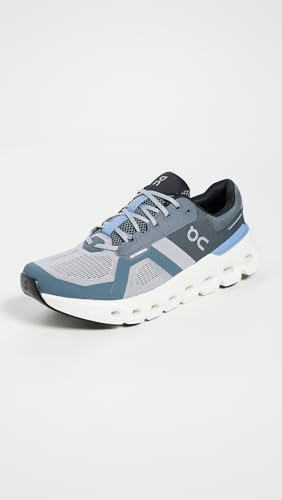On Men's Cloudrunner 2 Sneakers, Alloy/Chambray, 12 Medium US
