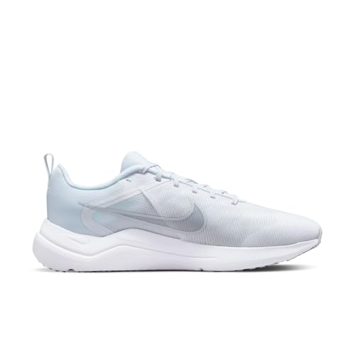 Nike Men's Downshifter 12 Running Shoe, White Pure Platinum White, 10.5 US