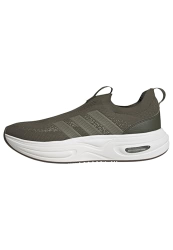 adidas Men's Cloudfoam Cuxxion - Sock, Night Cargo/Silver Pebble/Tent Green, 13