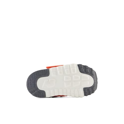 New Balance Kid's 574 V1 70s Racing NEW-B Hook & Loop Sneaker, Gulf Red/White, 3 XW Infant