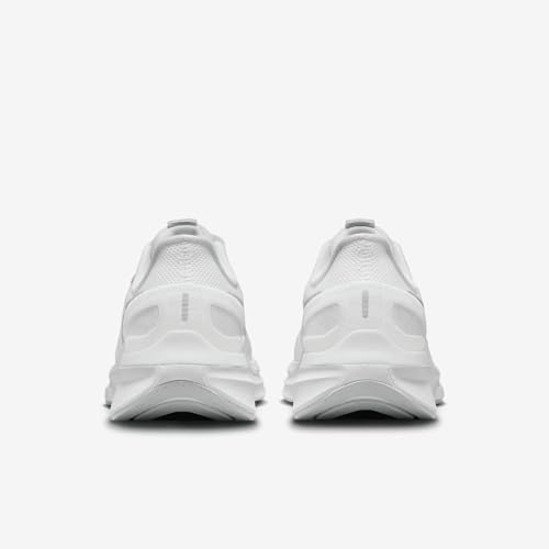 Nike Structure 25 Women's Road Running Shoes (DJ7884-101, White/Pure Platinum/Metallic Silver) Size 10.5