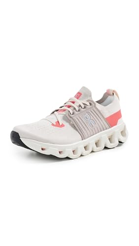 On Women's Cloudswift 4 Sneakers, Cream/Salmon, 9.5 Medium US