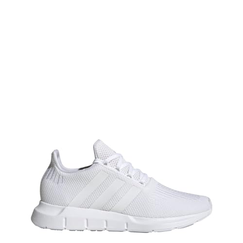 adidas Womens Swift Run White/White/Gold Metallic 5