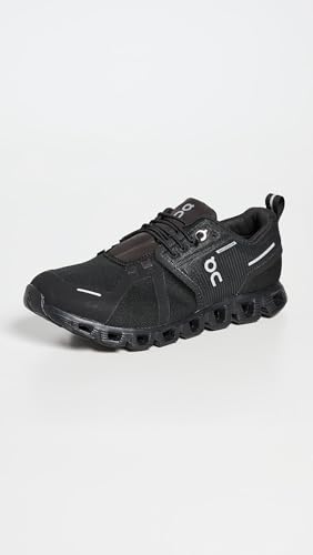 On Women's Cloud 5 Waterproof Sneakers, All Black, 6 Medium US