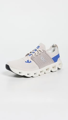 On Men's Cloudswift 4 Sneakers, Cream/Cobalt, 13 Medium US